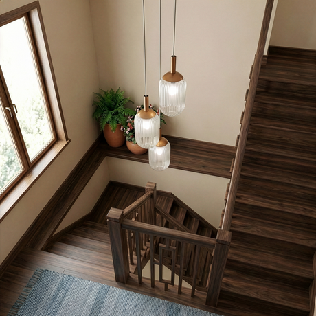 Gala Pendant Lamp - Bronze and Clear from Ashcroft Furniture - Luna Furniture