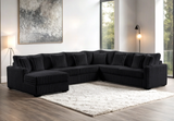 Solana Black Sectional from Happy Homes - Luna Furniture