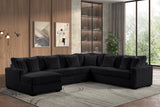 Solana Black Sectional from Happy Homes - Luna Furniture