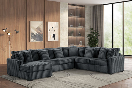Solana Charcoal Sectional from Happy Homes - Luna Furniture