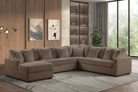Solana Mocha Sectional from Happy Homes - Luna Furniture