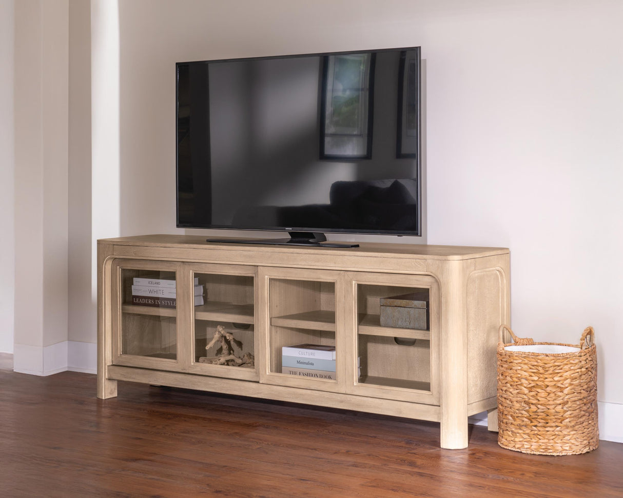 Solano Weathered Mango 71-inch 2-Door TV Stand Media Console from Coaster - Luna Furniture