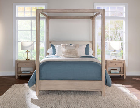 Solano Weathered Mango 85-inch Eastern King Canopy Bed from Coaster - Luna Furniture