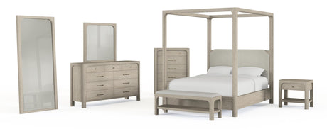 Solano Weathered Mango 85-inch Queen Canopy Bed from Coaster - Luna Furniture