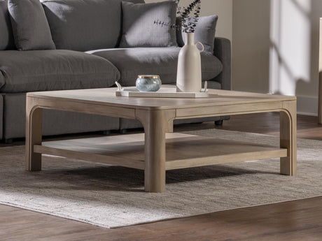 Solano Weathered Mango Square Wood Cocktail Coffee Table from Coaster - Luna Furniture