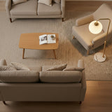 Solaris White Lampshade Floor Lamp from Ashcroft Furniture - Luna Furniture