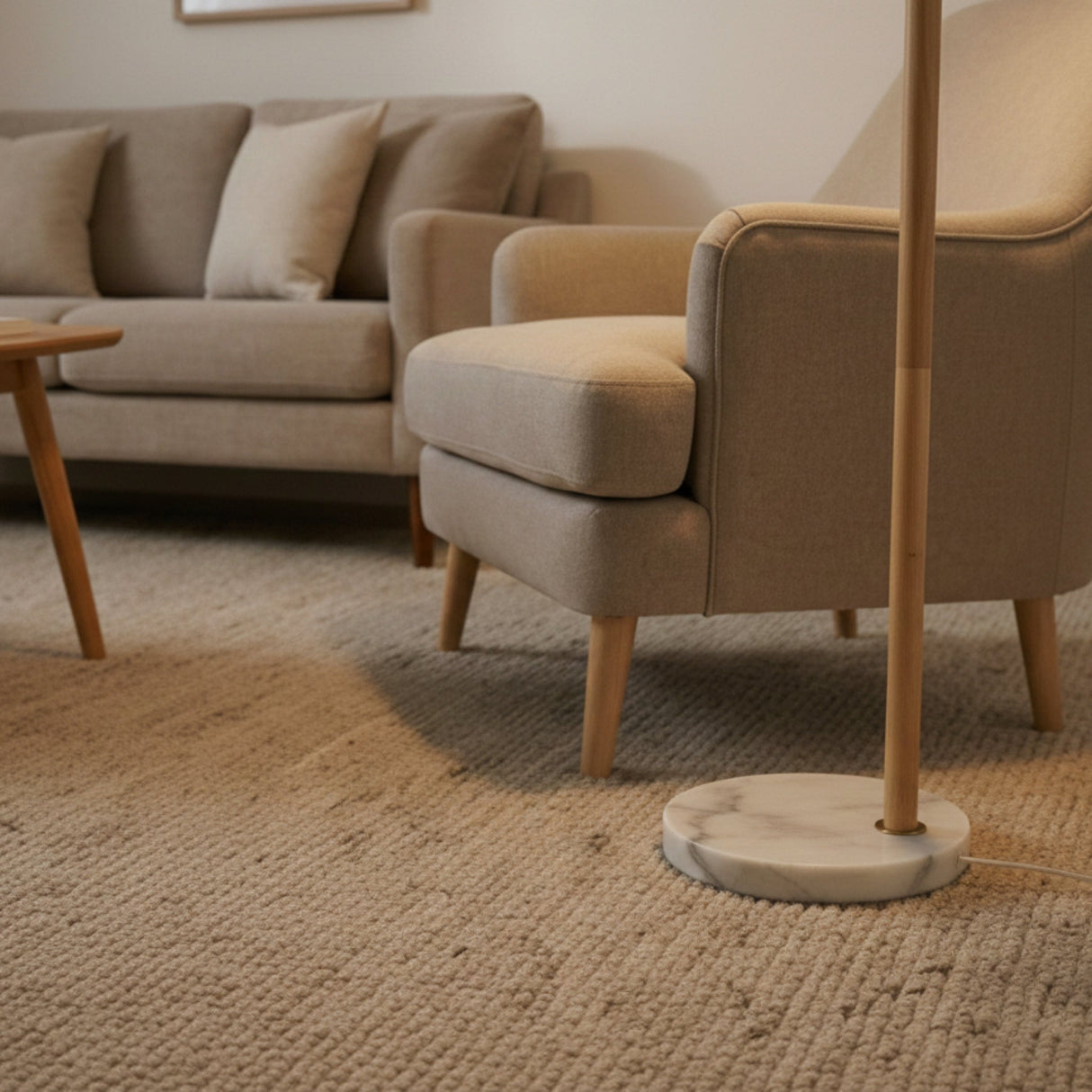 Solaris White Lampshade Floor Lamp from Ashcroft Furniture - Luna Furniture