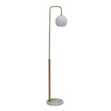 Solaris White Lampshade Floor Lamp from Ashcroft Furniture - Luna Furniture