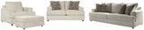 Soletren Sofa, Loveseat, Chair and Ottoman in Stone from Ashley Furniture - Luna Furniture