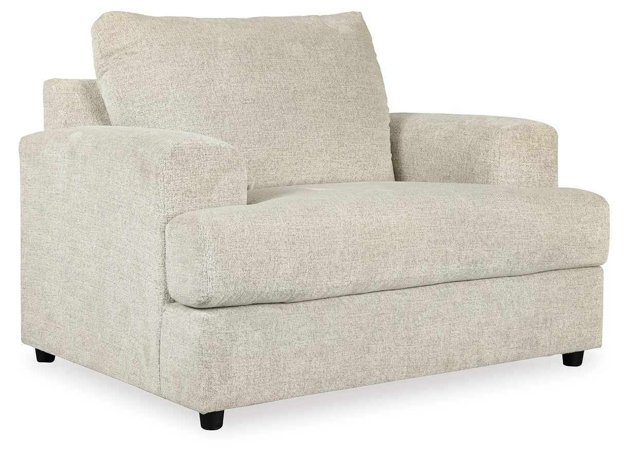 Soletren Sofa, Loveseat, Chair and Ottoman in Stone from Ashley Furniture - Luna Furniture