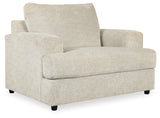 Soletren Sofa, Loveseat, Chair and Ottoman in Stone from Ashley Furniture - Luna Furniture