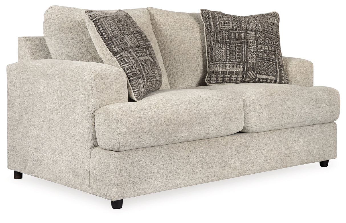 Soletren Sofa, Loveseat, Chair and Ottoman in Stone from Ashley Furniture - Luna Furniture