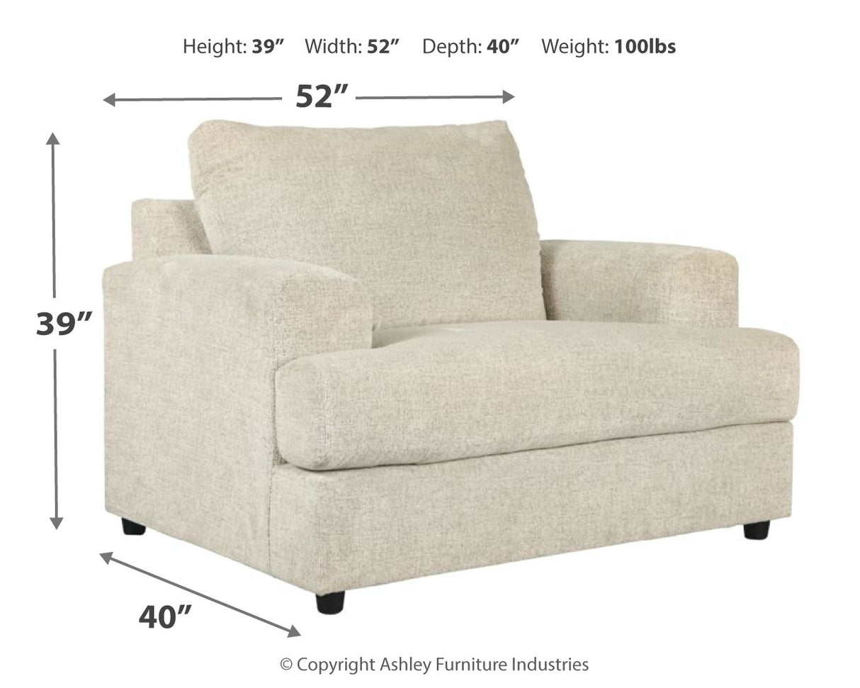 Soletren Sofa, Loveseat, Chair and Ottoman in Stone from Ashley Furniture - Luna Furniture