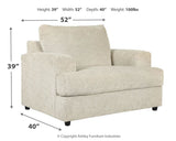Soletren Sofa, Loveseat, Chair and Ottoman in Stone from Ashley Furniture - Luna Furniture