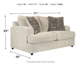 Soletren Sofa, Loveseat, Chair and Ottoman in Stone from Ashley Furniture - Luna Furniture