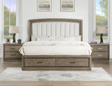 Sonoma 4-Piece King Upholstered Storage Platform Bedroom Set from Steve Silver - Luna Furniture