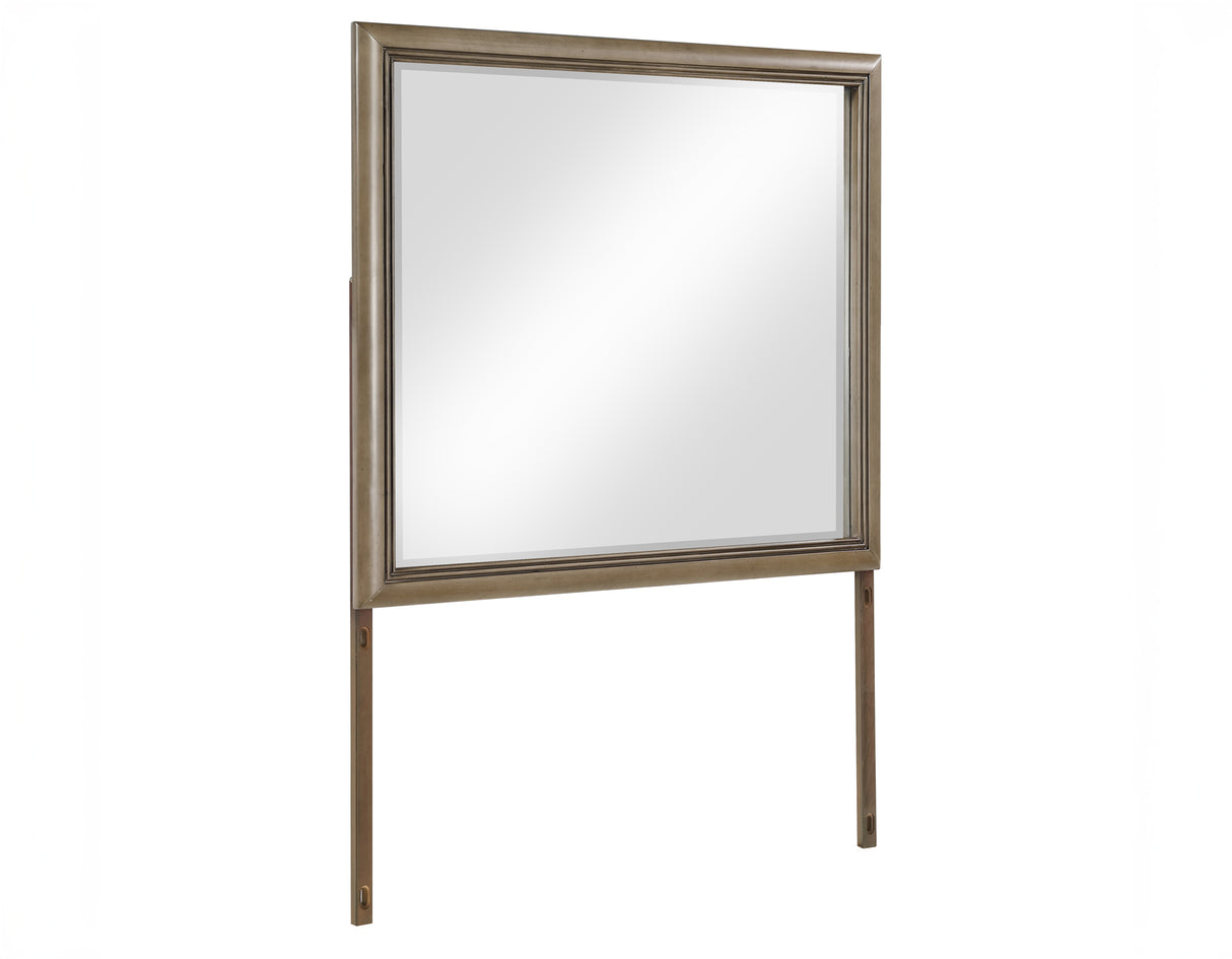 Sonoma 44″ Framed Mirror, Cocoa Gray Oak Finish With Mounting Brackets (Mirror Only) from Steve Silver - Luna Furniture