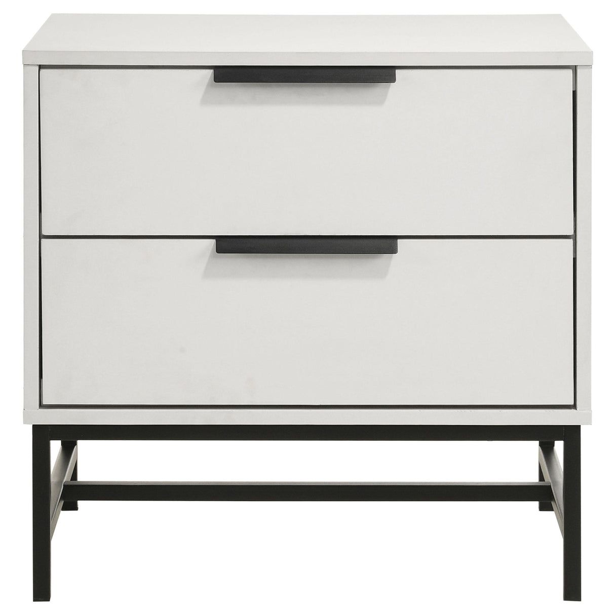 Sonora White 2-Drawer Nightstand Bedside Table from Coaster - Luna Furniture