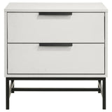 Sonora White 2-Drawer Nightstand Bedside Table from Coaster - Luna Furniture
