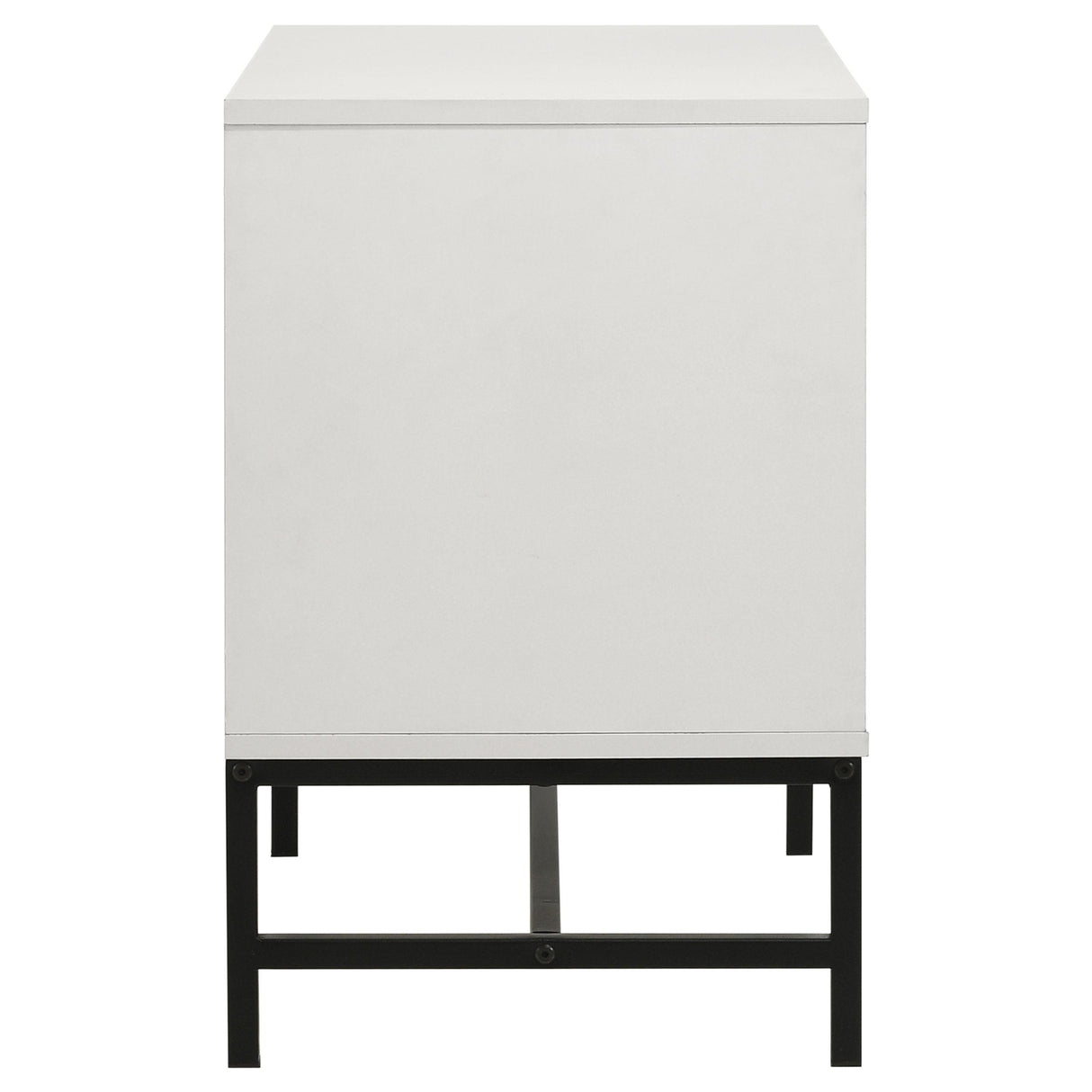 Sonora White 2-Drawer Nightstand Bedside Table from Coaster - Luna Furniture