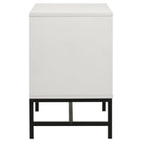 Sonora White 2-Drawer Nightstand Bedside Table from Coaster - Luna Furniture