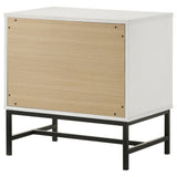 Sonora White 2-Drawer Nightstand Bedside Table from Coaster - Luna Furniture