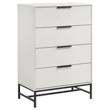 Sonora White 4-Drawer Bedroom Chest from Coaster - Luna Furniture
