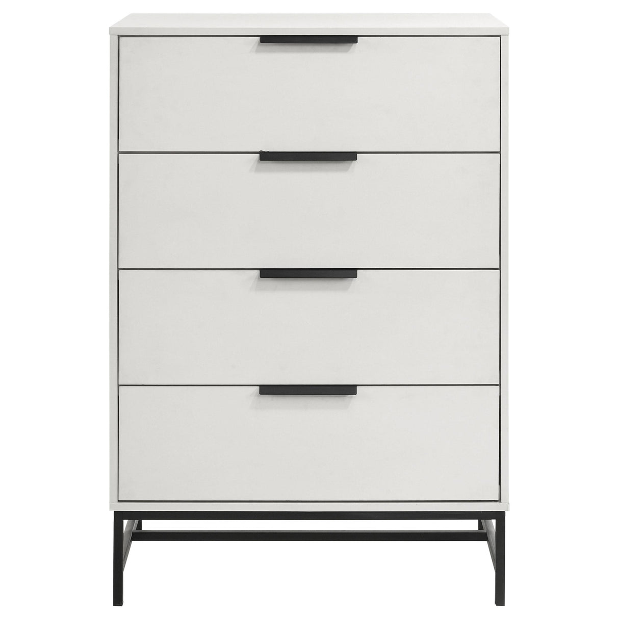 Sonora White 4-Drawer Bedroom Chest from Coaster - Luna Furniture
