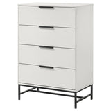 Sonora White 4-Drawer Bedroom Chest from Coaster - Luna Furniture