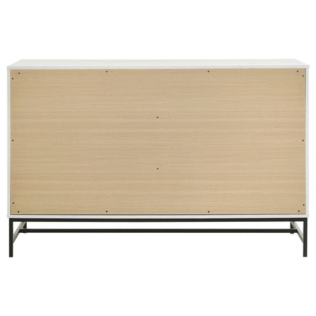 Sonora White 6-Drawer Bedroom Dresser from Coaster - Luna Furniture
