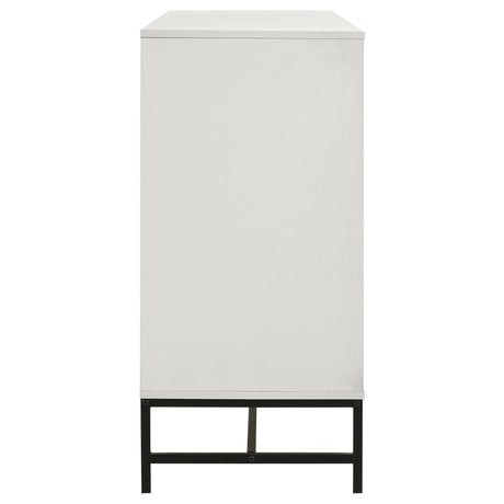 Sonora White 6-Drawer Bedroom Dresser from Coaster - Luna Furniture