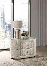 Sonya Ivory 2-Drawer Nightstand from Coaster - Luna Furniture
