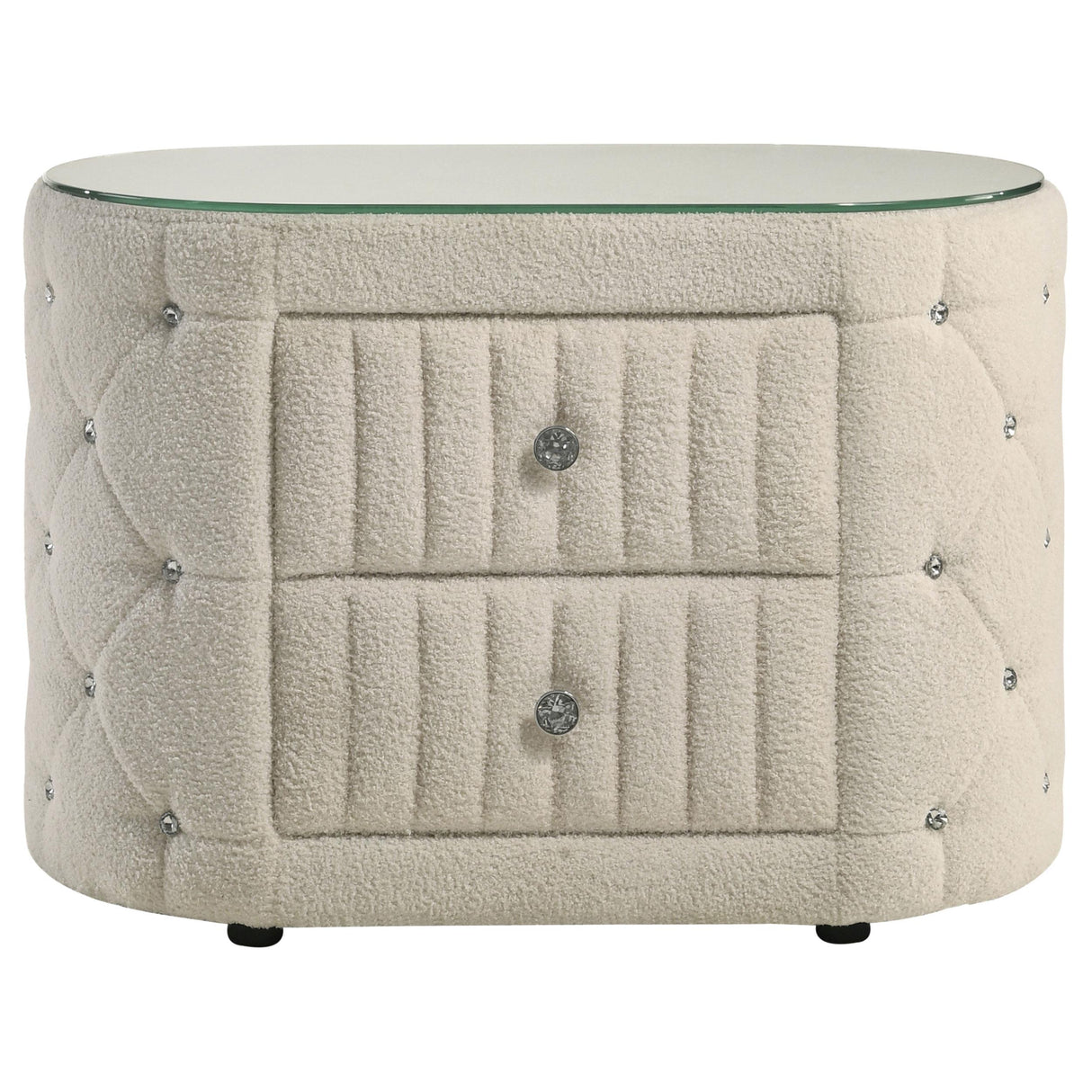 Sonya Ivory 2-Drawer Nightstand from Coaster - Luna Furniture
