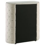 Sonya Ivory 5-Drawer Upholstered Bedroom Chest of Drawers from Coaster - Luna Furniture