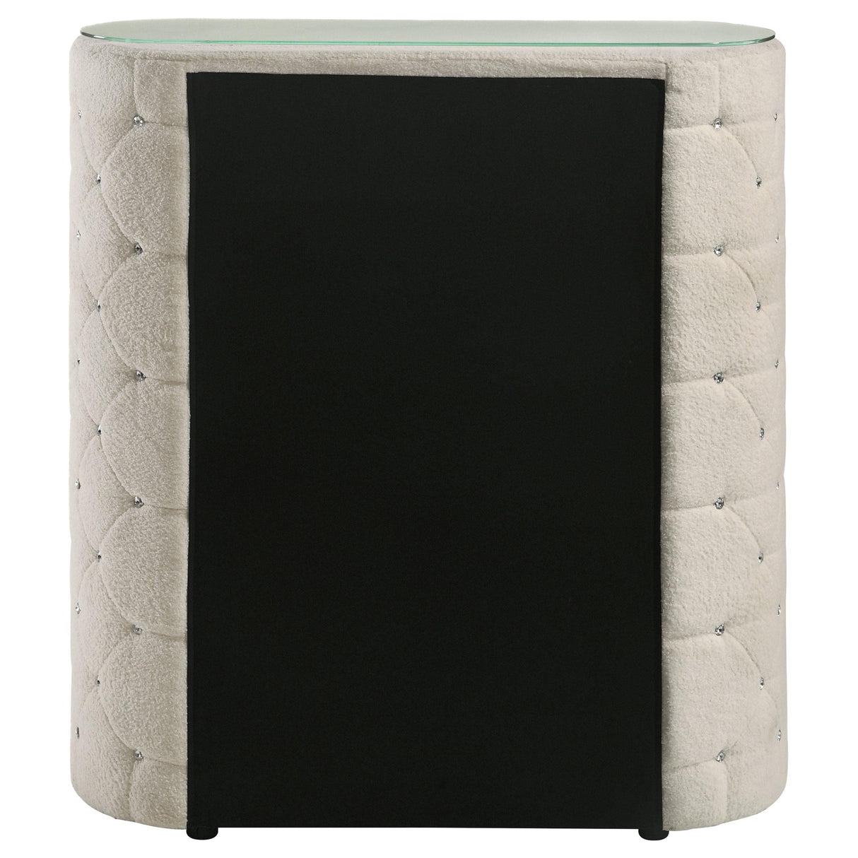 Sonya Ivory 5-Drawer Upholstered Bedroom Chest of Drawers from Coaster - Luna Furniture