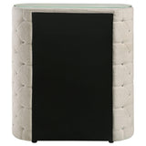 Sonya Ivory 5-Drawer Upholstered Bedroom Chest of Drawers from Coaster - Luna Furniture