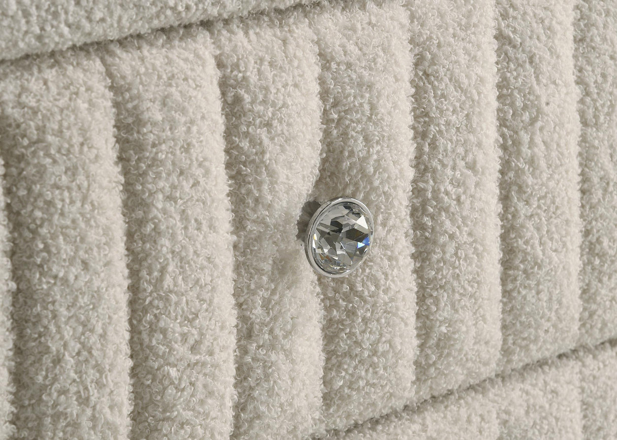 Sonya Ivory 6-Drawer Upholstered Bedroom Dresser from Coaster - Luna Furniture