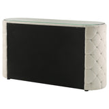 Sonya Ivory 6-Drawer Upholstered Bedroom Dresser from Coaster - Luna Furniture