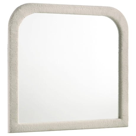 Sonya Ivory Upholstered Bedroom Dresser Mirror (Mirror Only) from Coaster - Luna Furniture
