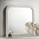 Sonya Ivory Upholstered Bedroom Dresser Mirror (Mirror Only) from Coaster - Luna Furniture