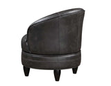 Sophia Gray Leatherette Swivel Accent Chair from Steve Silver - Luna Furniture
