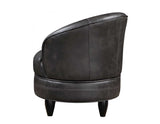 Sophia Gray Leatherette Swivel Accent Chair from Steve Silver - Luna Furniture