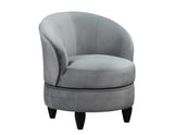 Sophia Gray Velvet Swivel Accent Chair from Steve Silver - Luna Furniture