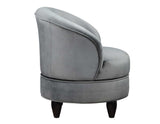 Sophia Gray Velvet Swivel Accent Chair from Steve Silver - Luna Furniture