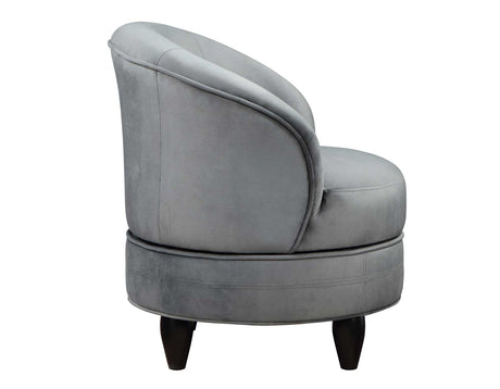 Sophia Gray Velvet Swivel Accent Chair from Steve Silver - Luna Furniture