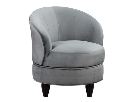Sophia Gray Velvet Swivel Accent Chair from Steve Silver - Luna Furniture