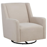 Sorrel Latte Upholstered Swivel Glider Arm Chair from Coaster - Luna Furniture
