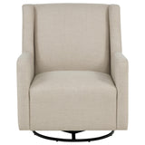 Sorrel Latte Upholstered Swivel Glider Arm Chair from Coaster - Luna Furniture