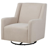 Sorrel Latte Upholstered Swivel Glider Arm Chair from Coaster - Luna Furniture