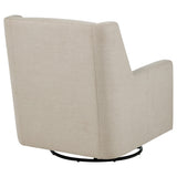 Sorrel Latte Upholstered Swivel Glider Arm Chair from Coaster - Luna Furniture
